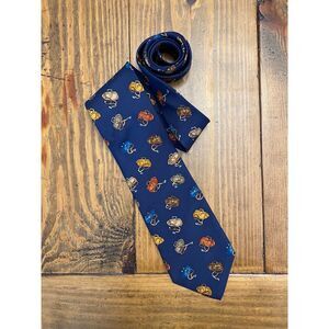Alynn Neckwear Men's Blue 100% Silk Tie "Medicine Man" EUC‎